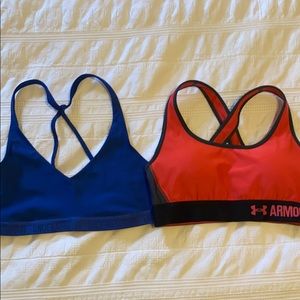 2 Under Armour sports bras